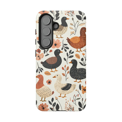 Vintage Duck Case – Floral & Leaf Design