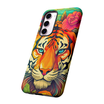 Fierce Rainbow Tiger Art - Samsung Galaxy Case