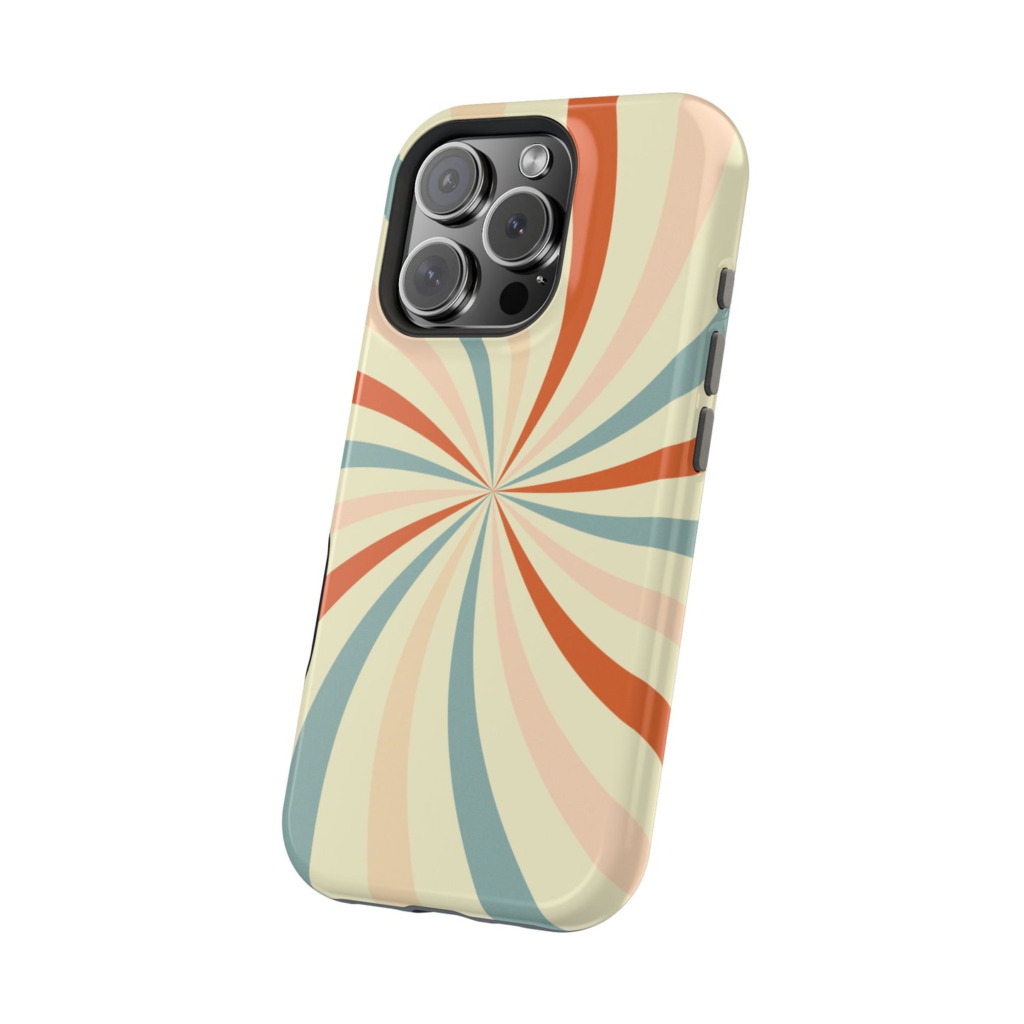 Retro Swirl MagSafe iPhone Case – Durable, Vintage-Inspired Design with Dual-Layer Protection