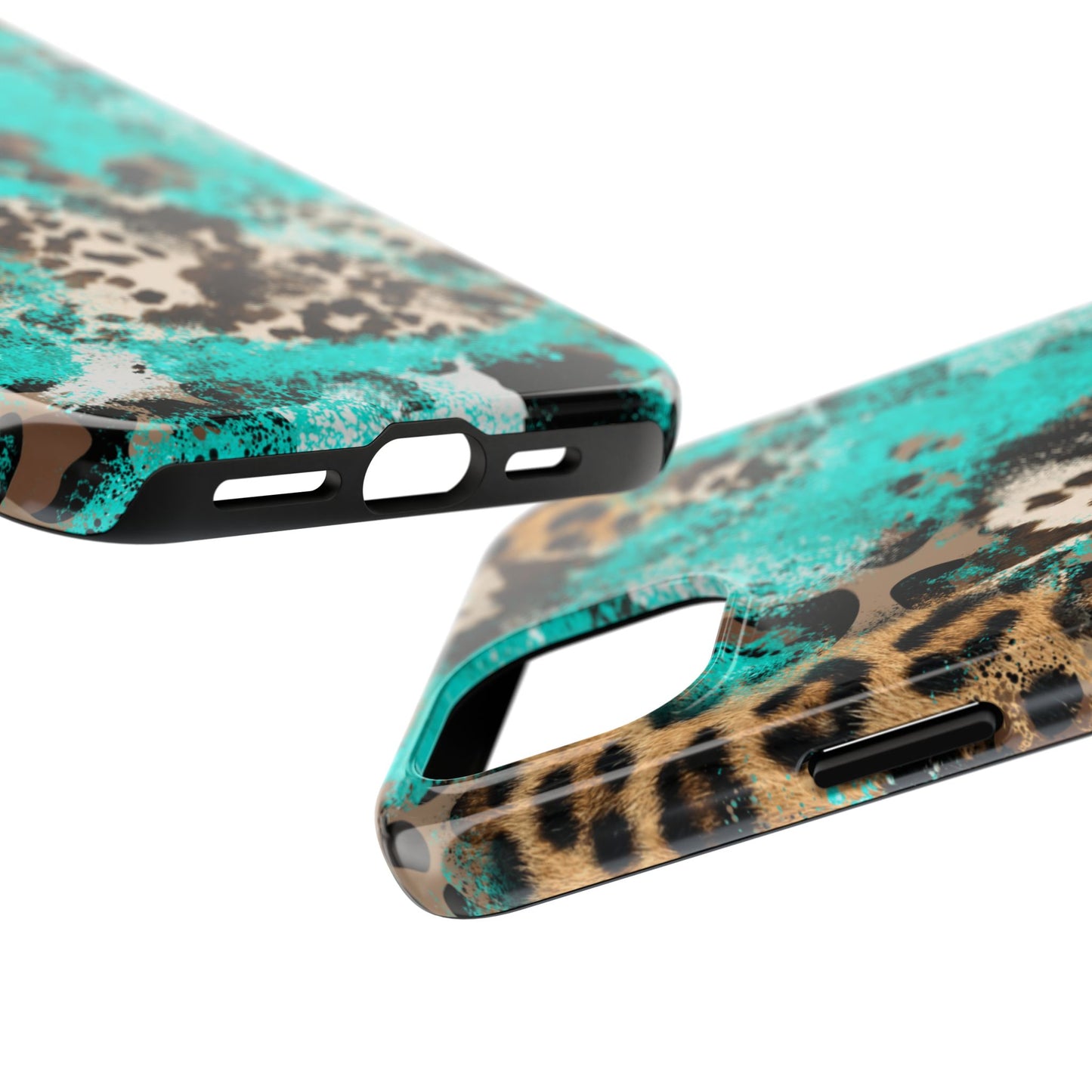 Aqua Splash Leopard - iPhone Series Case