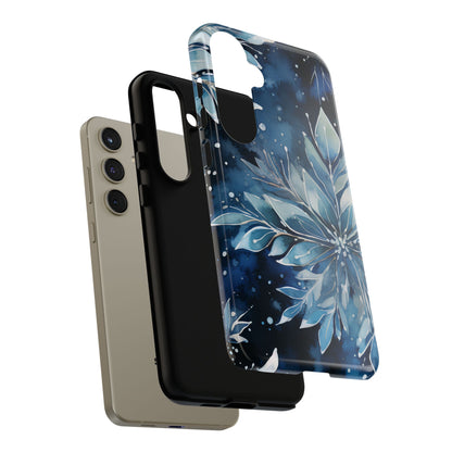 Winter’s Embrace – Blue Snowflake Samsung Galaxy Case