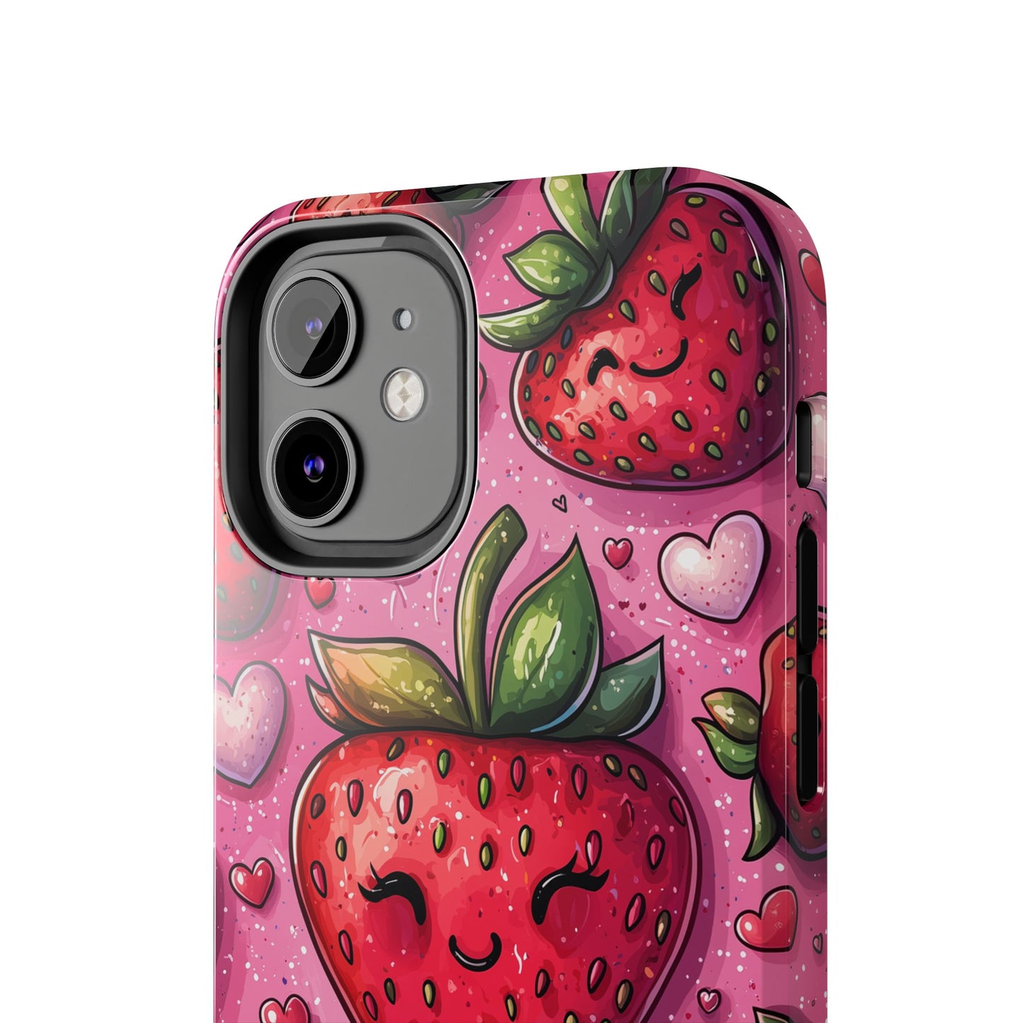 Cute Strawberry Kawaii iPhone Case – Fun Pink Design - BOGO Cases