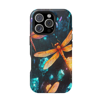 Mystical Dragonflies & Crystals – MagSafe iPhone Series Case