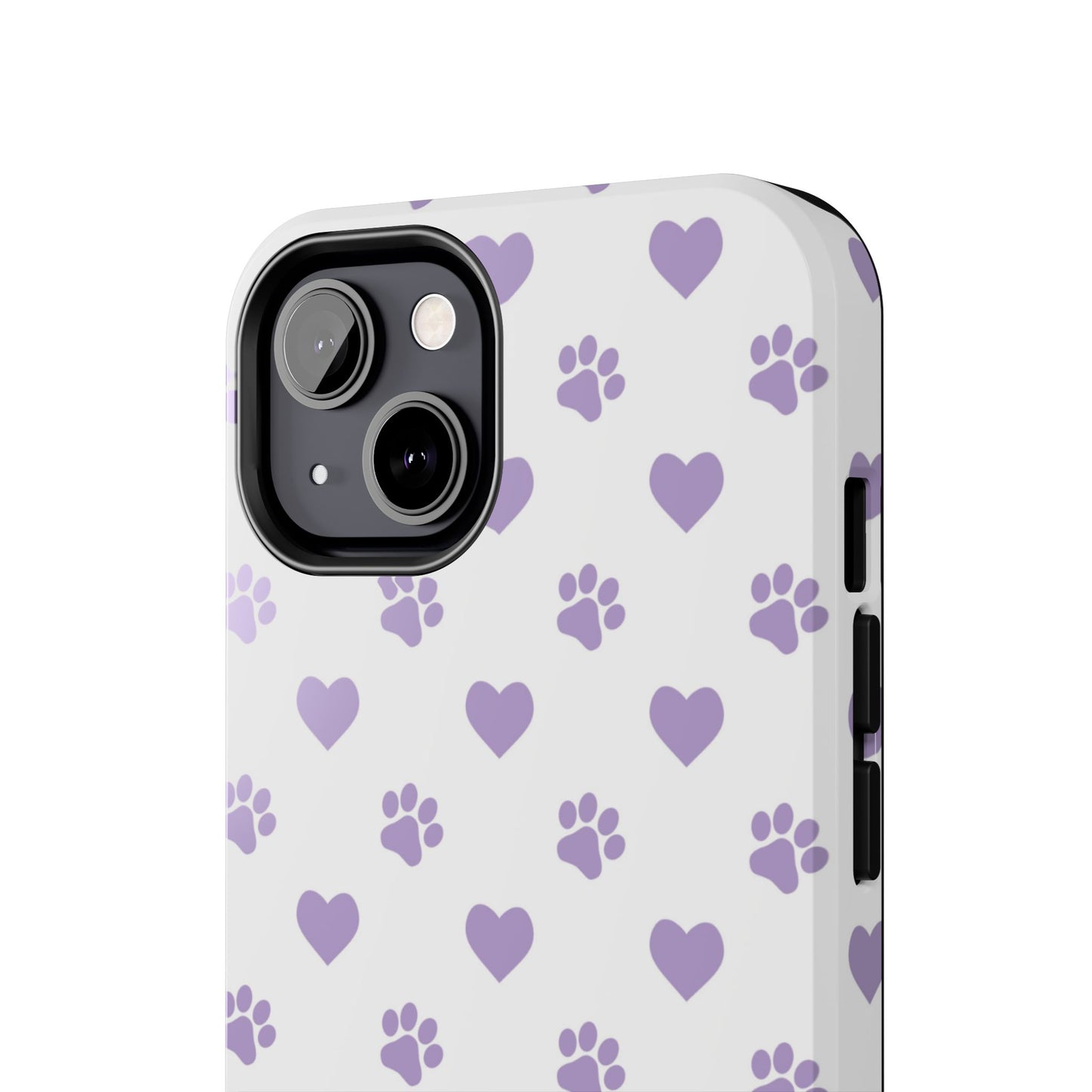 Paw Prints & Hearts – Cute and Durable iPhone Case for Animal Lovers