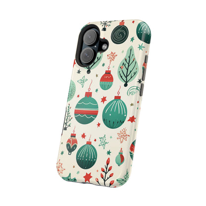 Vintage Christmas Ornaments Pattern – MagSafe iPhone Series Case