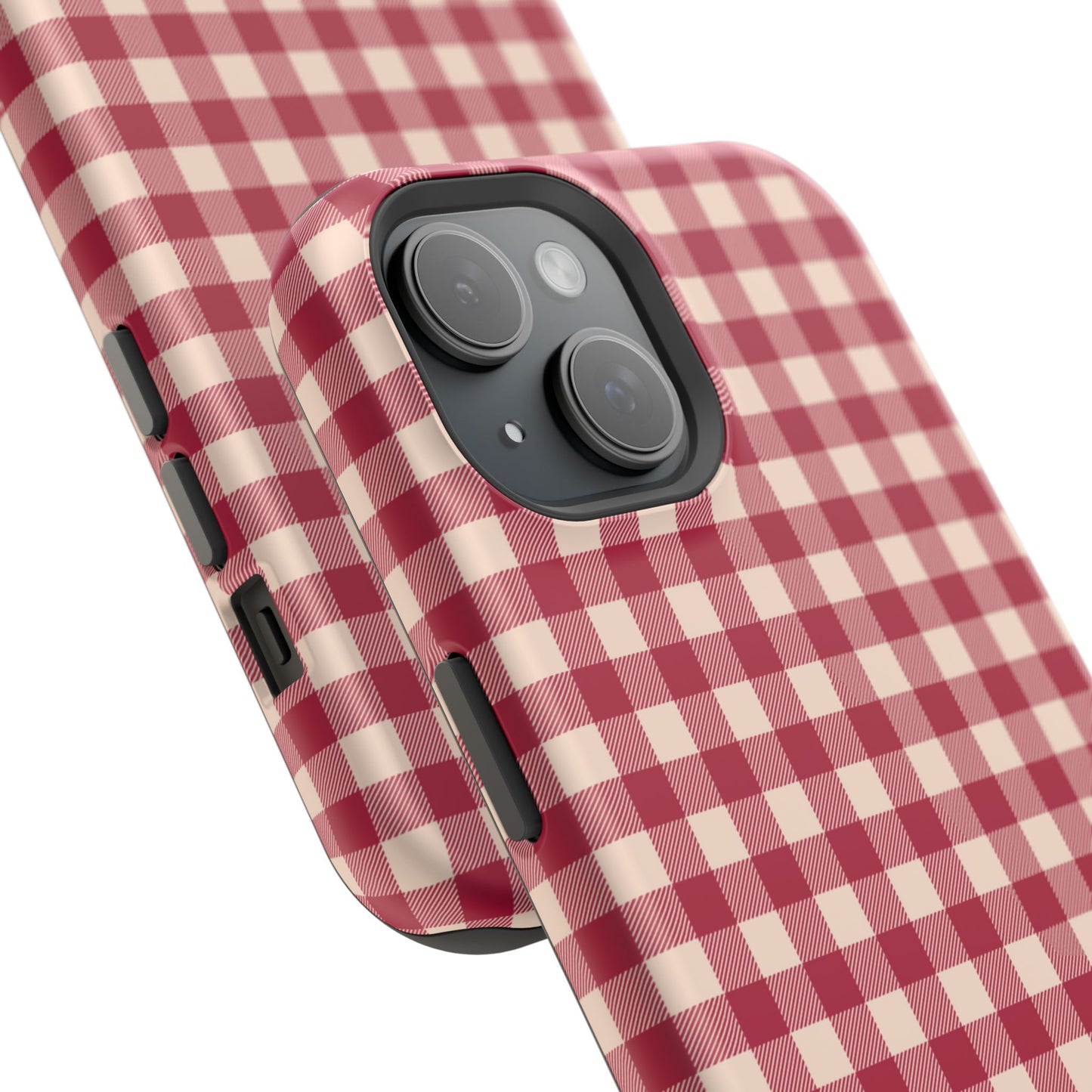 Vintage Red Gingham Check – MagSafe iPhone Case