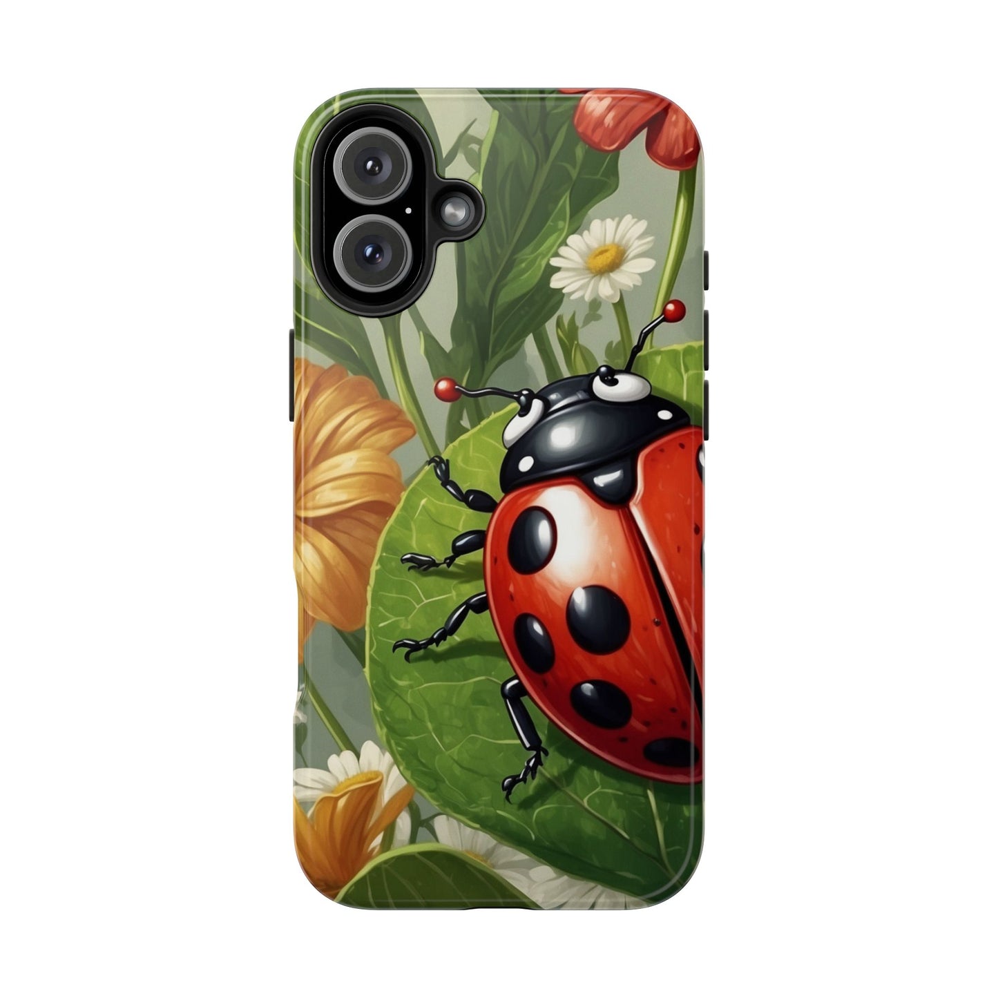 Ladybug Garden iPhone Case – Blooming Floral Art