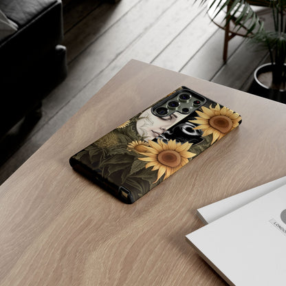 Sunflower Moon and Stars Samsung Galaxy Case – Ethereal Art Design