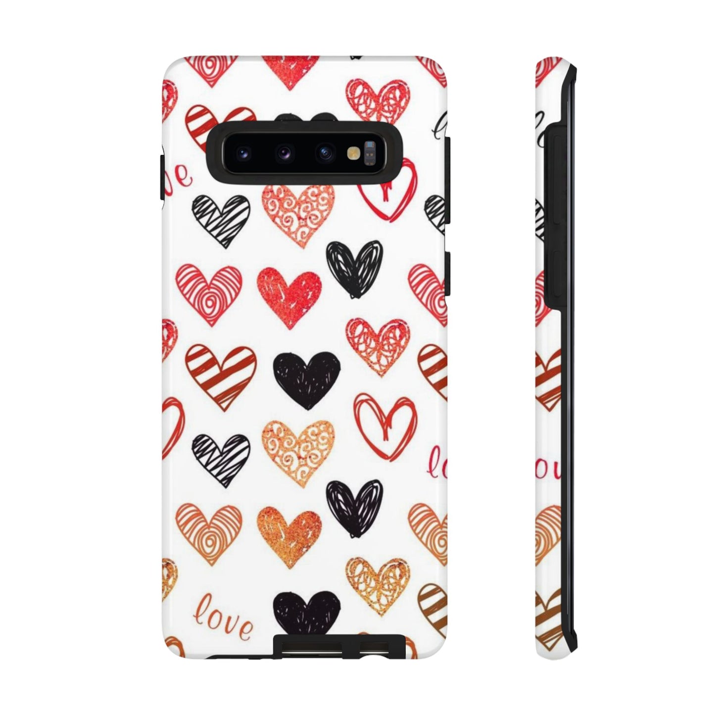 Samsung Galaxy Case: Hand-Drawn Hearts & Love