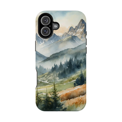 Serene Alpine Forest - MagSafe iPhone Case