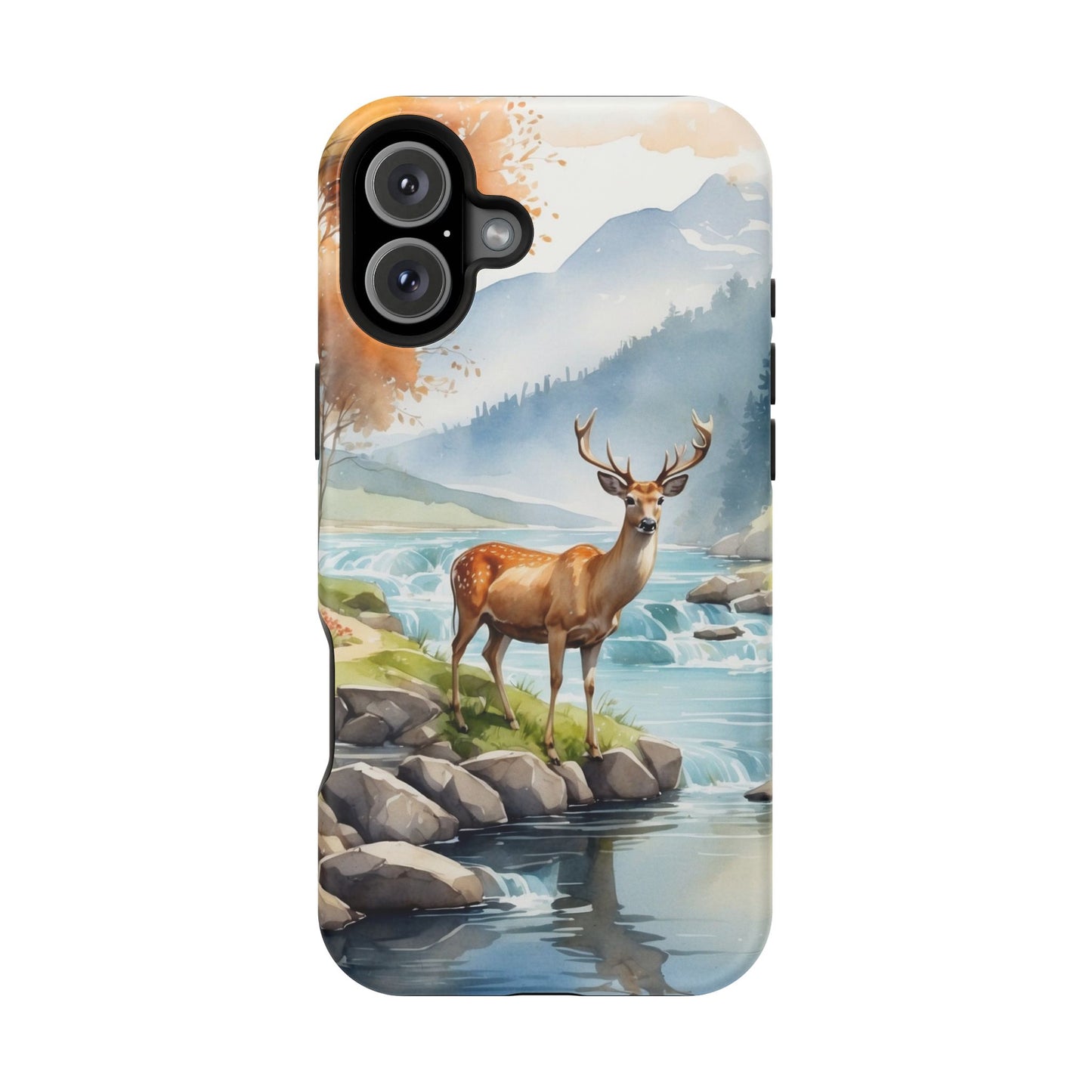 MagSafe-Compatible iPhone Case – Serene Valley Stag