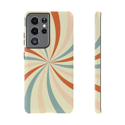 Retro Swirl Samsung Galaxy Case – Durable, Vintage-Inspired Design with Dual-Layer Protection