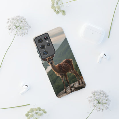 Majestic Fawn Overlooking Mountain Vista Samsung Galaxy Case