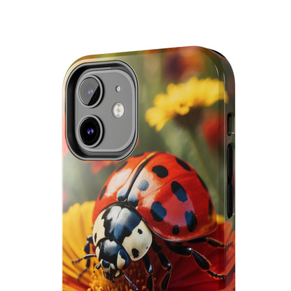 Ladybug on Orange Daisy - iPhone Series Case