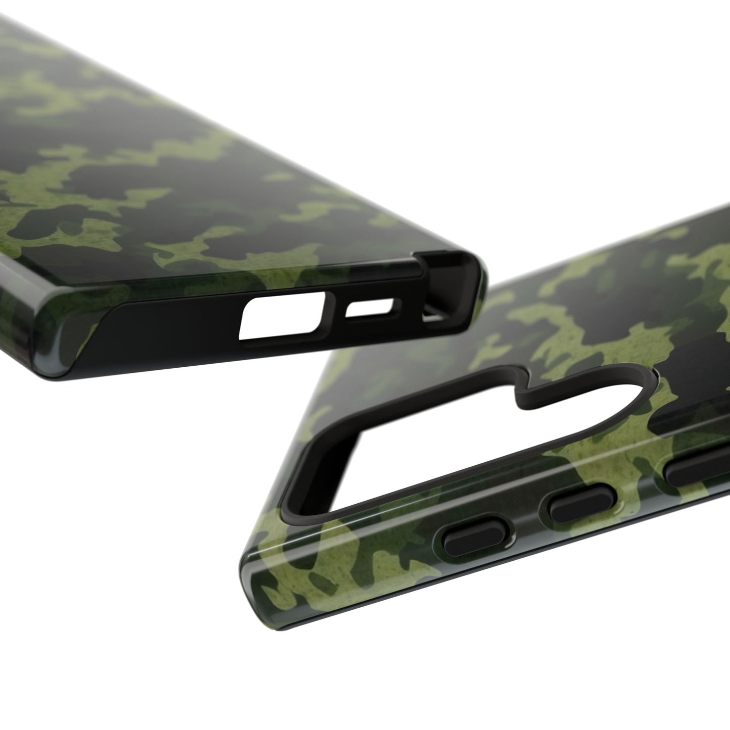 Dark Green Camouflage – Samsung Galaxy Case, Durable and Stylish