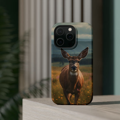 Rustic Meadow Deer – MagSafe iPhone Case