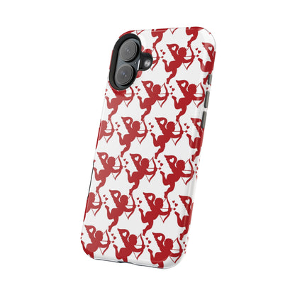 Red Cupid Love Pattern MagSafe Case