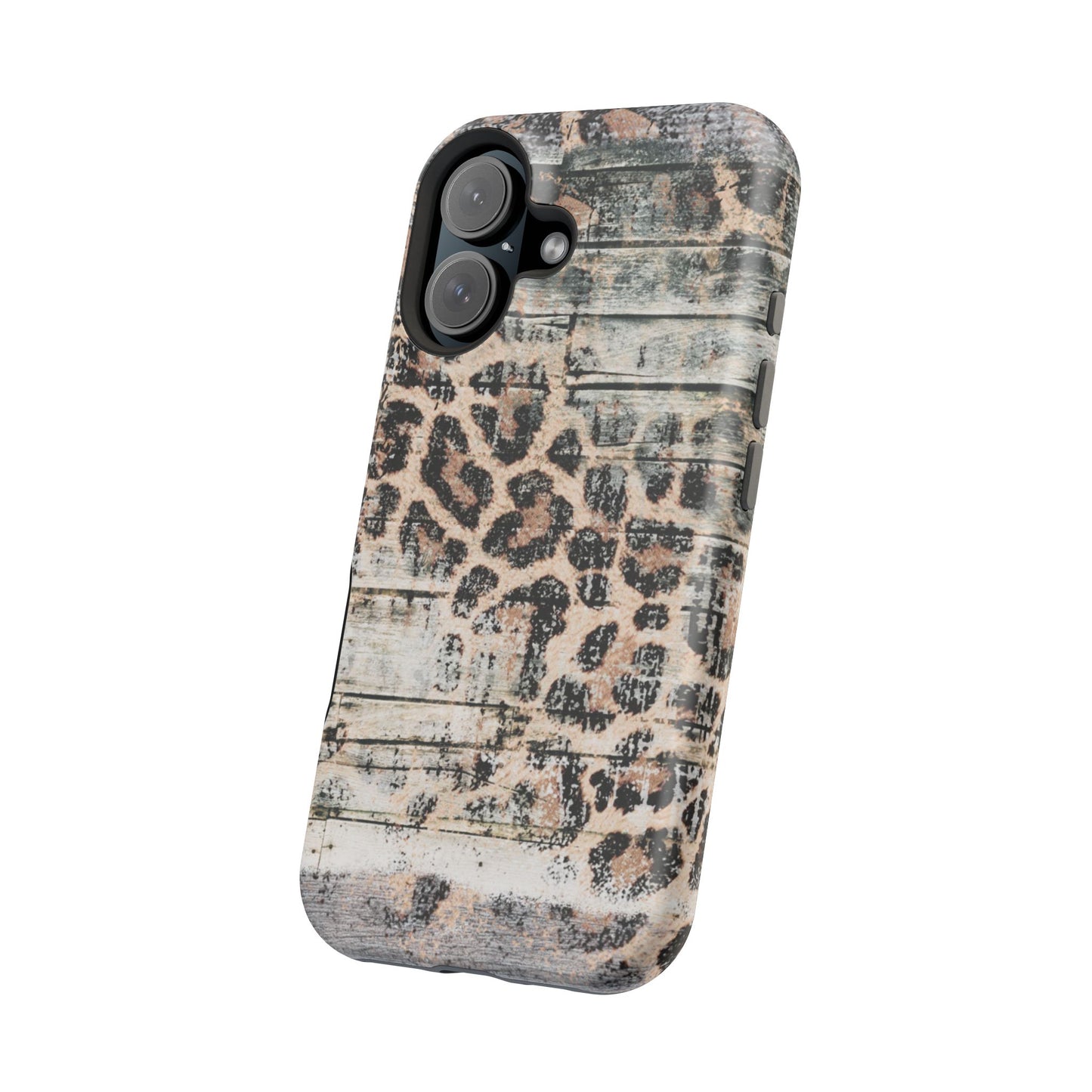 Rustic Leopard Wood Print - MagSafe iPhone Series Case