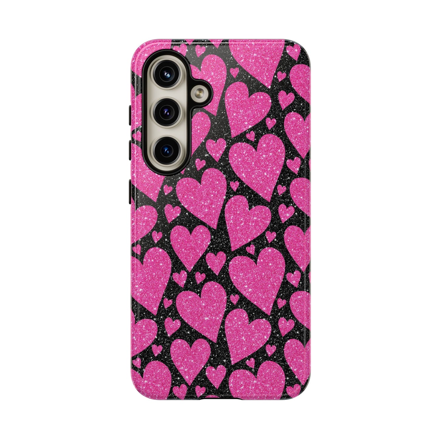 Glitter Hearts Samsung Galaxy Case