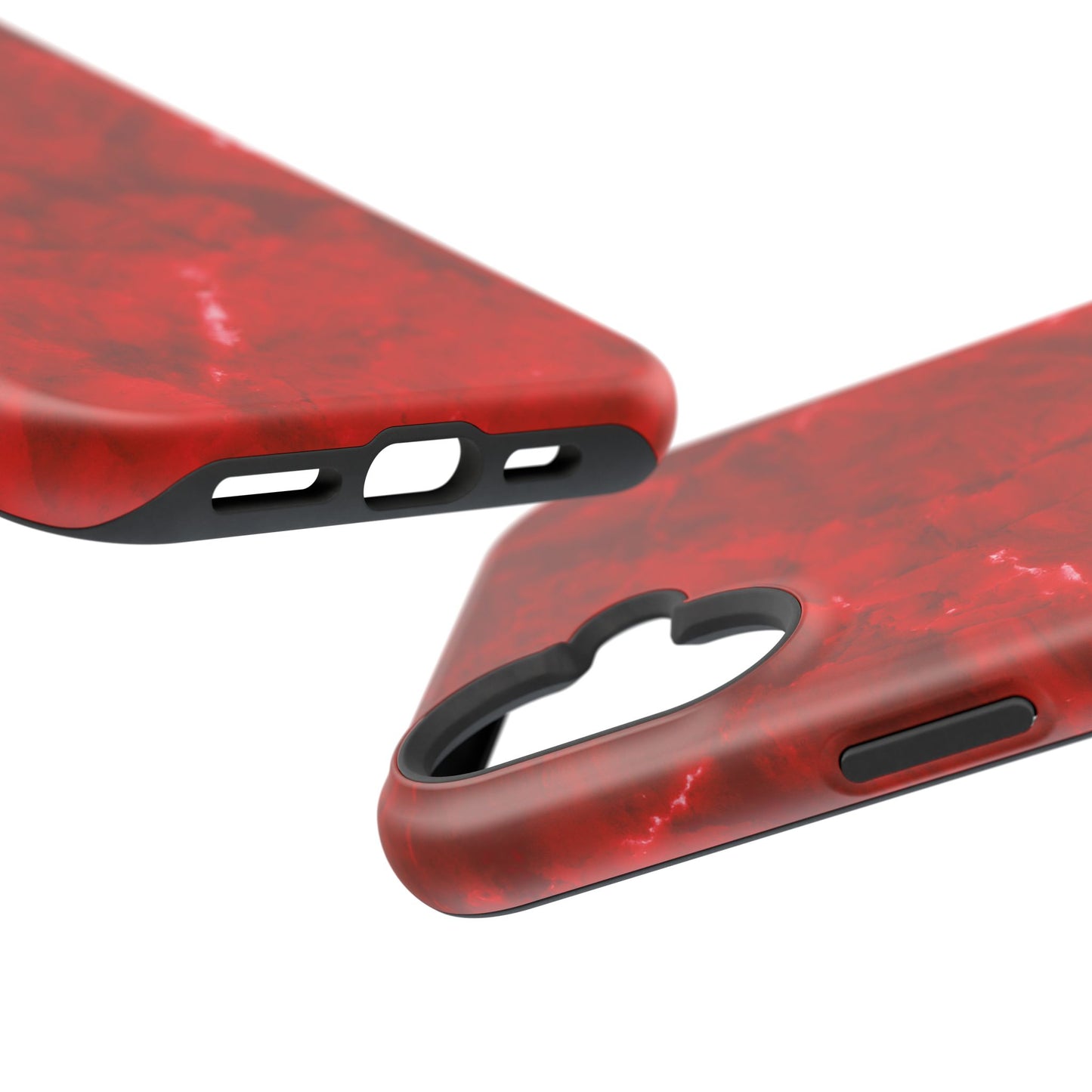 Bold Red Marble MagSafe iPhone Case – Luxe Design Meets Magnetic Precision