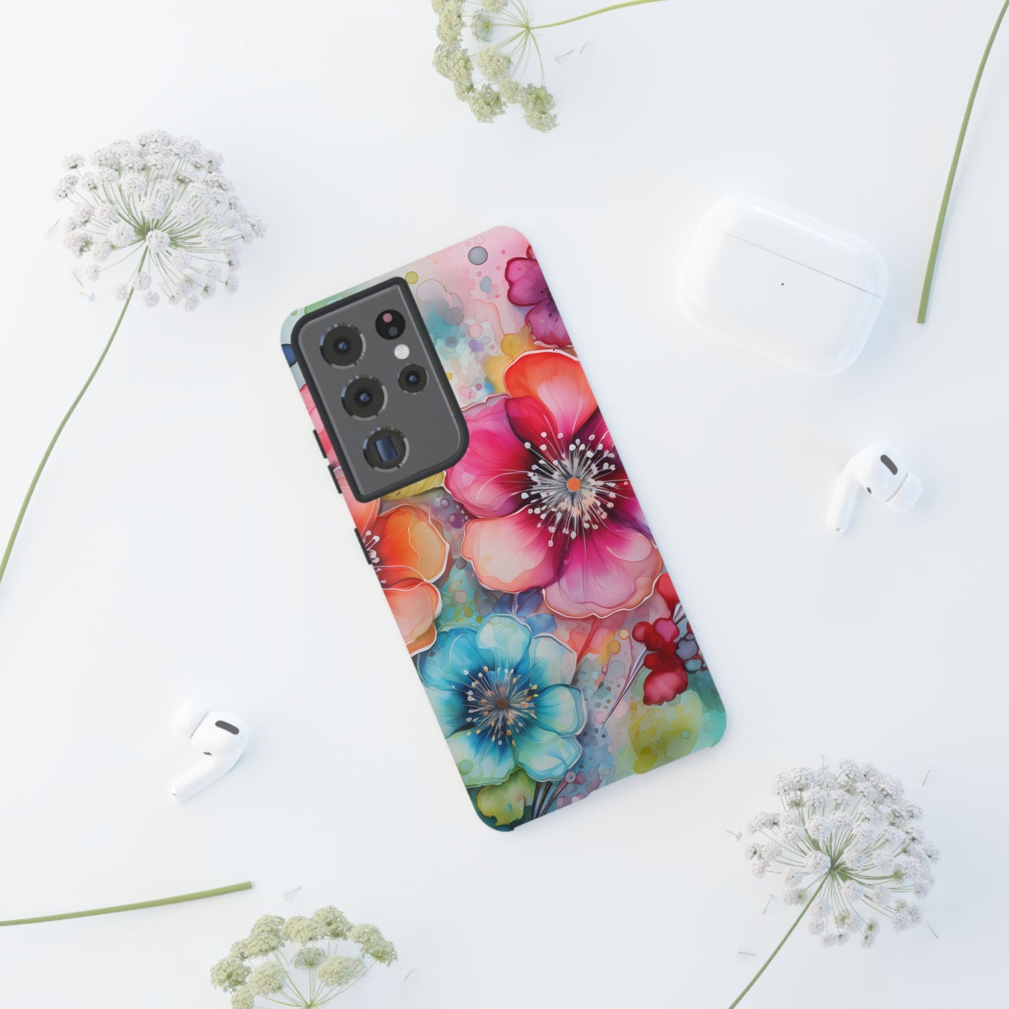 Vibrant Watercolor Floral Garden - Samsung Galaxy Series Case