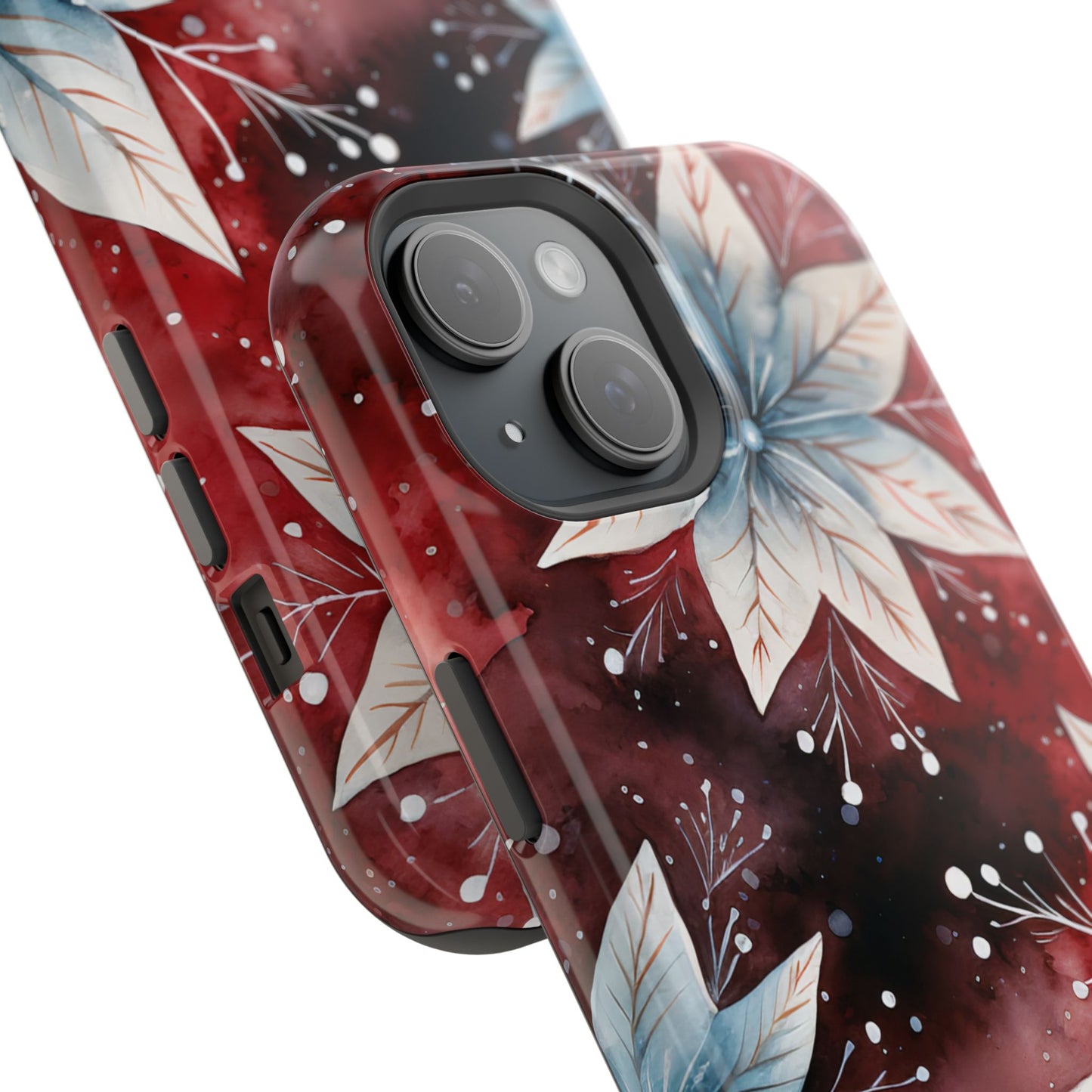 Winter Bloom Poinsettia – MagSafe iPhone Case