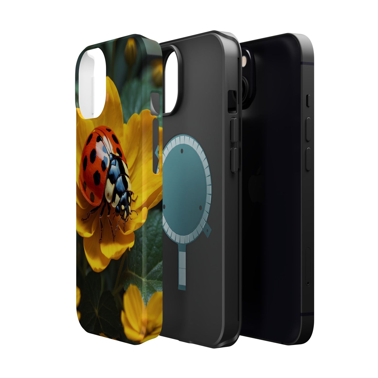 Yellow Blossoms with Bug Accent - MagSafe iPhone Case