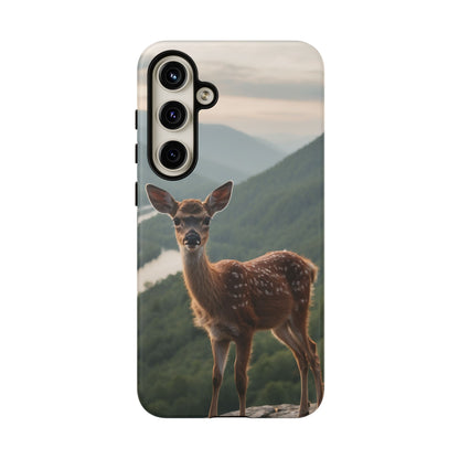 Majestic Fawn Overlooking Mountain Vista Samsung Galaxy Case