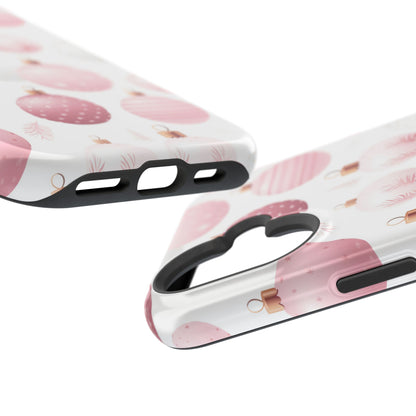 MagSafe iPhone Case: Merry in Pink – Christmas Balls