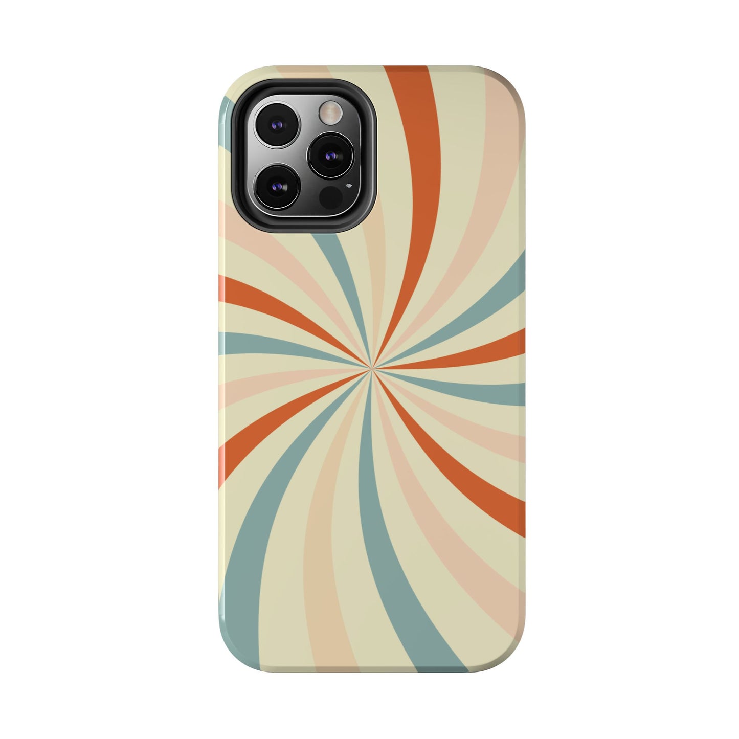 Retro Swirl iPhone Case – Durable, Vintage-Inspired Design with Dual-Layer Protection