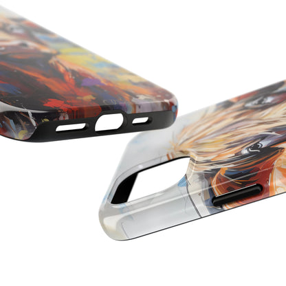 Cute Western Phone Case | Highland Cow | Robust Rocky Mountain-Inspired | Expressionism | Fresco