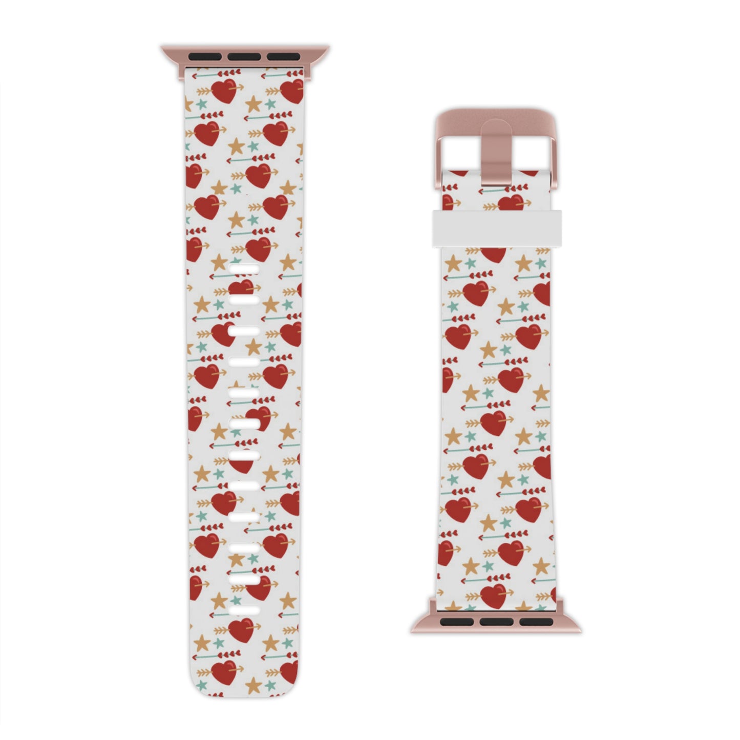 Retro Hearts and Stars Apple Watch Band