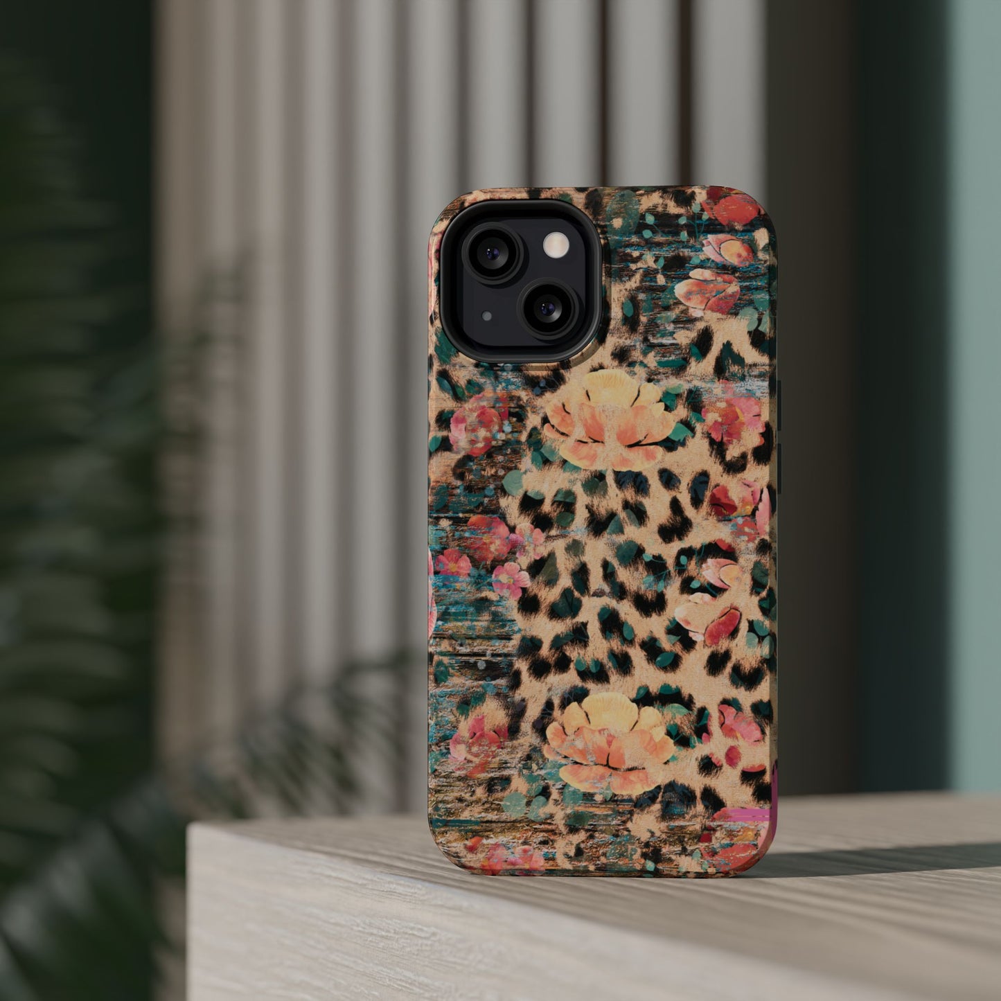 Rustic Floral Leopard - MagSafe iPhone Series Case