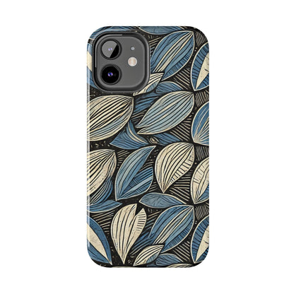 Botanical Leaf Pattern iPhone Case - Nature-Inspired Protective Cover