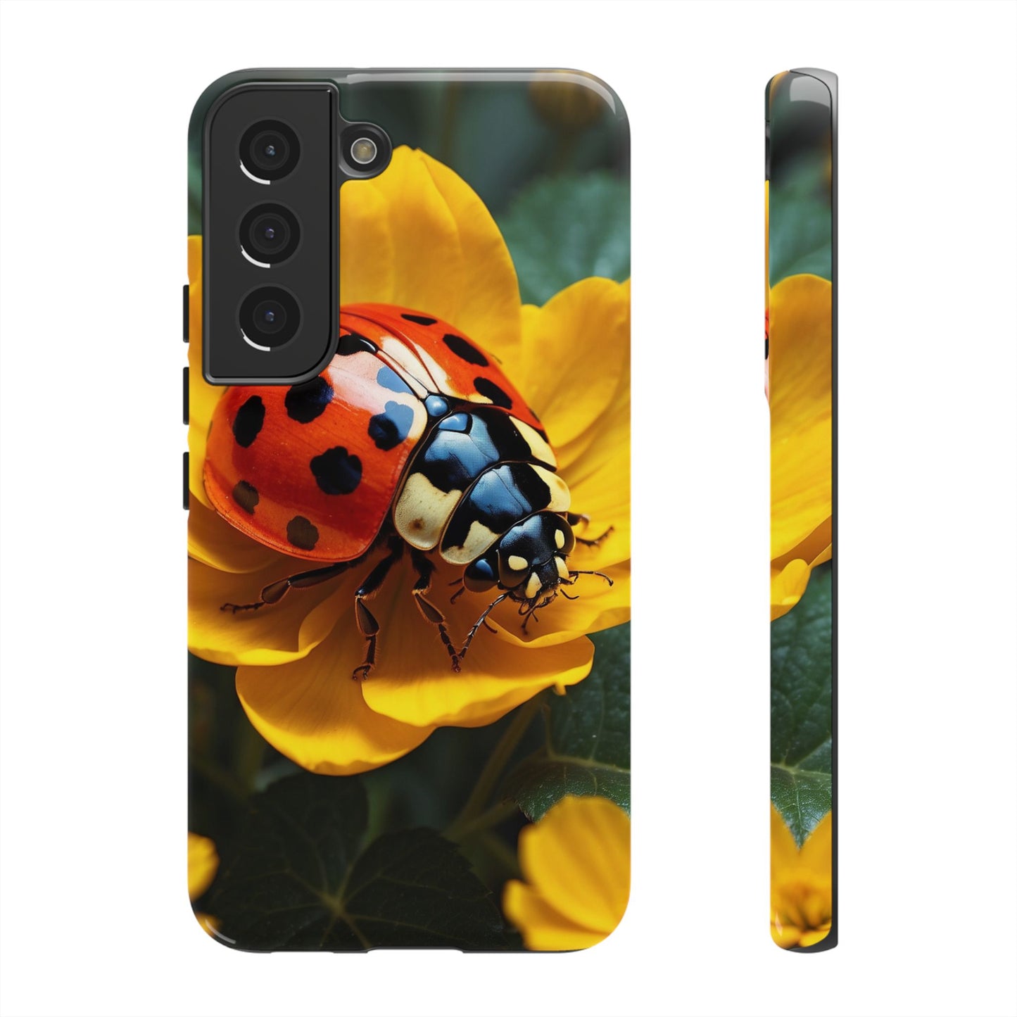 Golden Blooms & Ladybug Charm - Samsung Galaxy Case