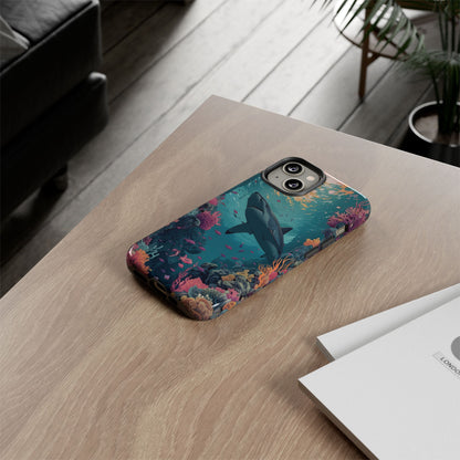 Ocean Shark Coral Reef iPhone Case