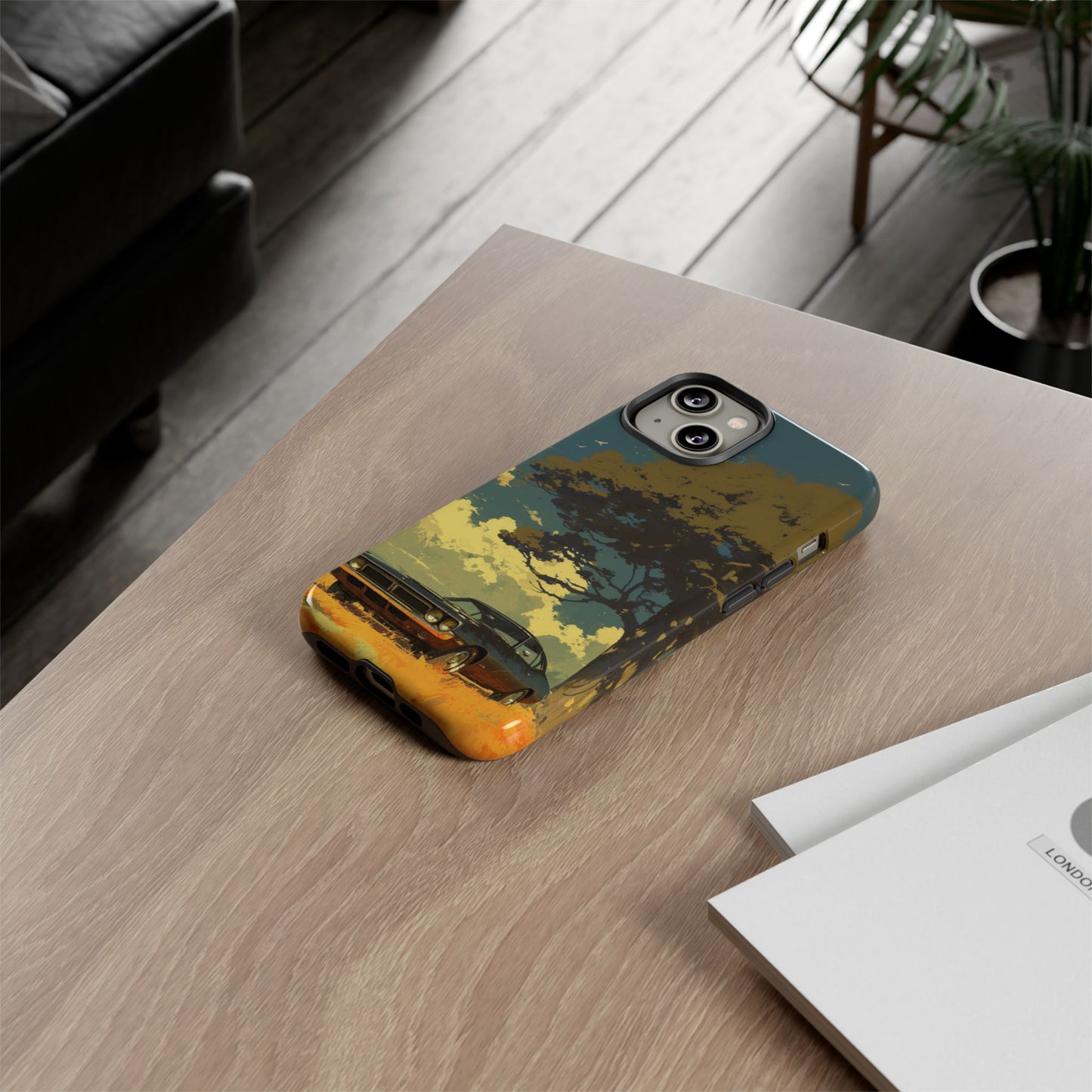 Retro Road Trip Vintage Car iPhone Case