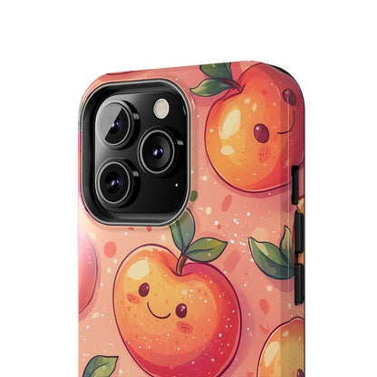 Cute Kawaii Peach iPhone Case – Durable Matte Finish, Slim & Lightweight Design - BOGO Cases