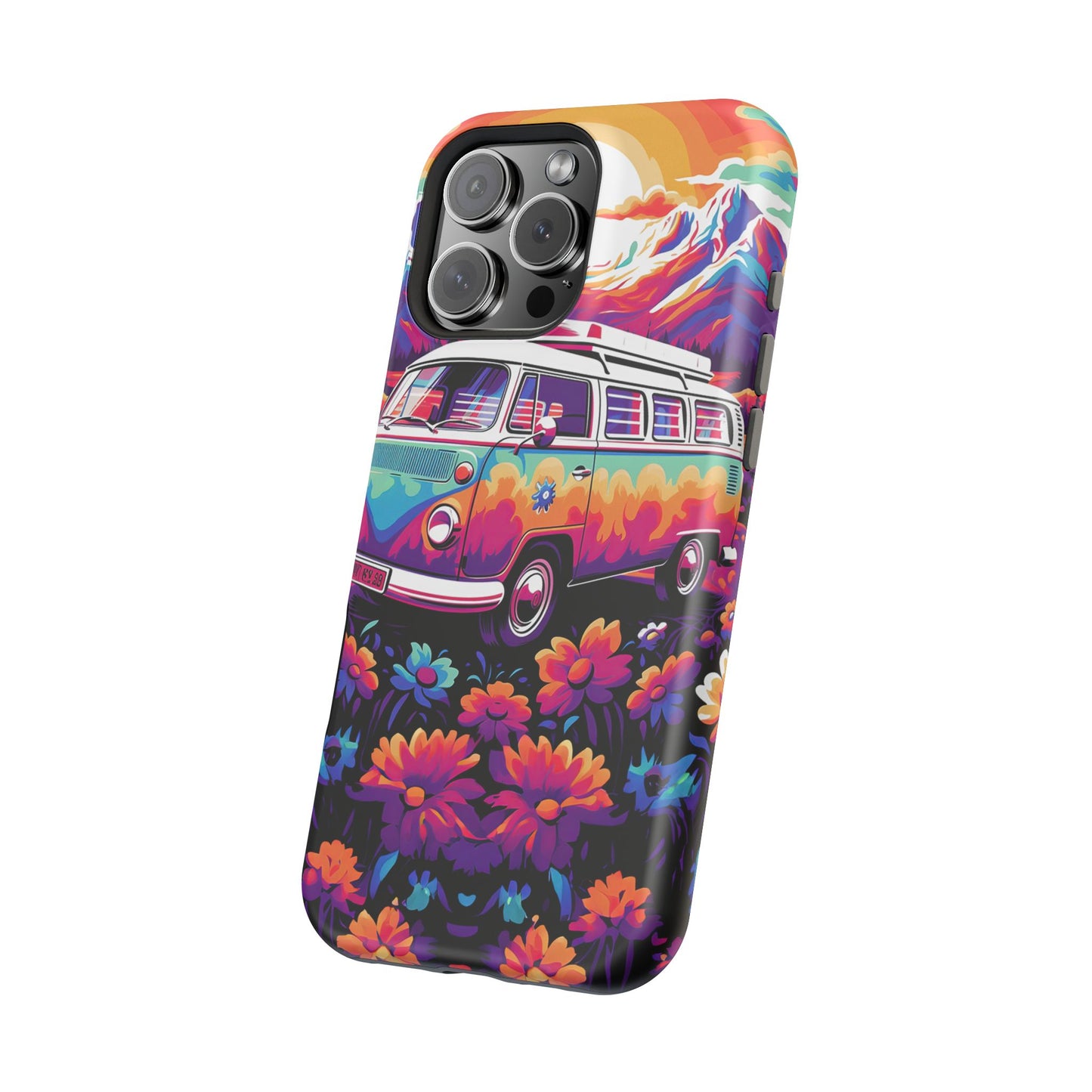 Groovy Floral Sunset Van – MagSafe iPhone Series Case