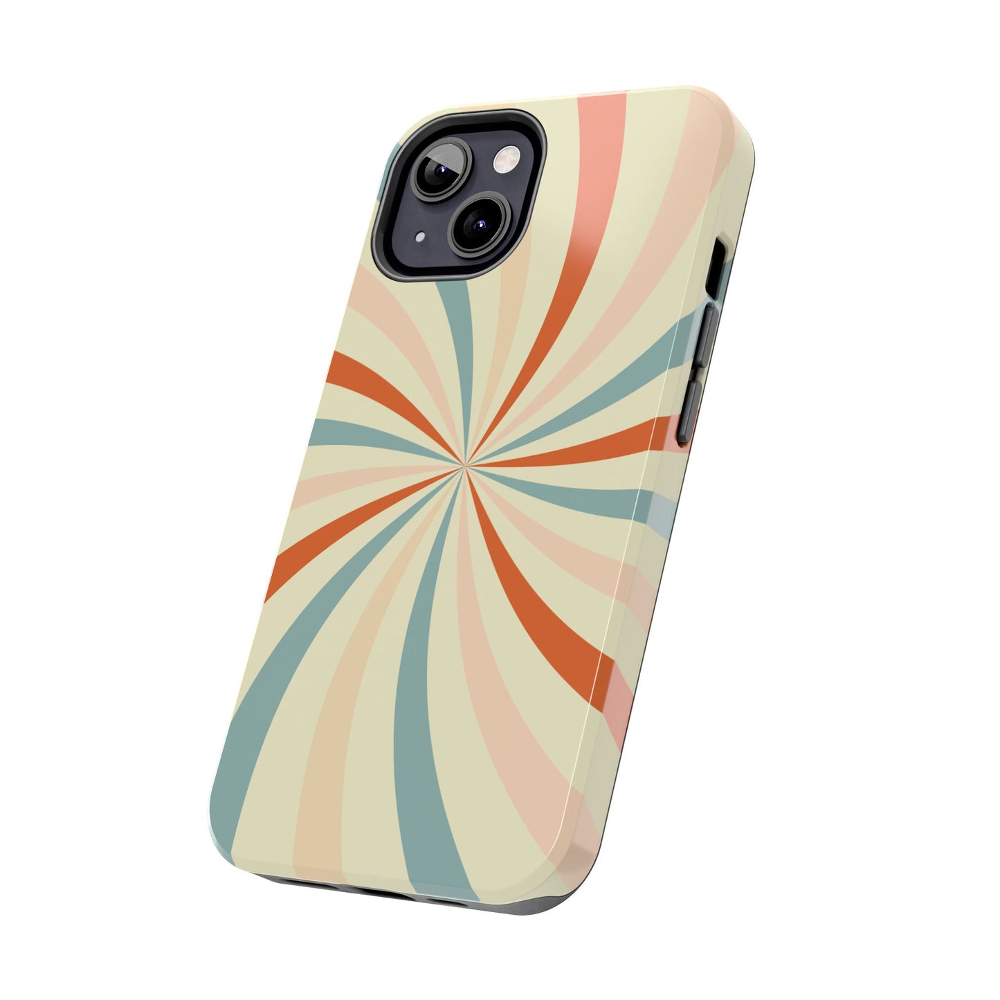 Retro Swirl iPhone Case – Durable, Vintage-Inspired Design with Dual-Layer Protection