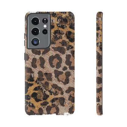 Vintage Distressed Leopard Print - Samsung Galaxy Series Case