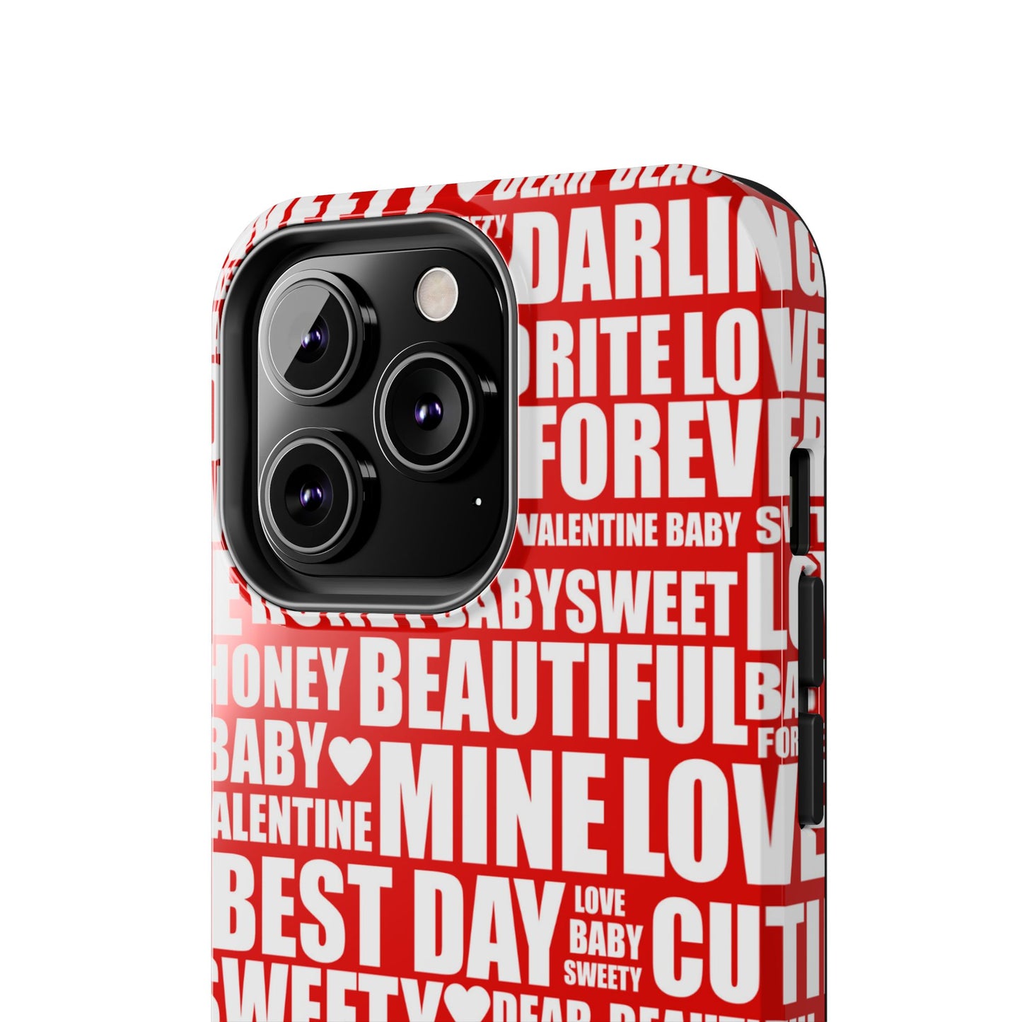 Valentine's Love Typography iPhone Case