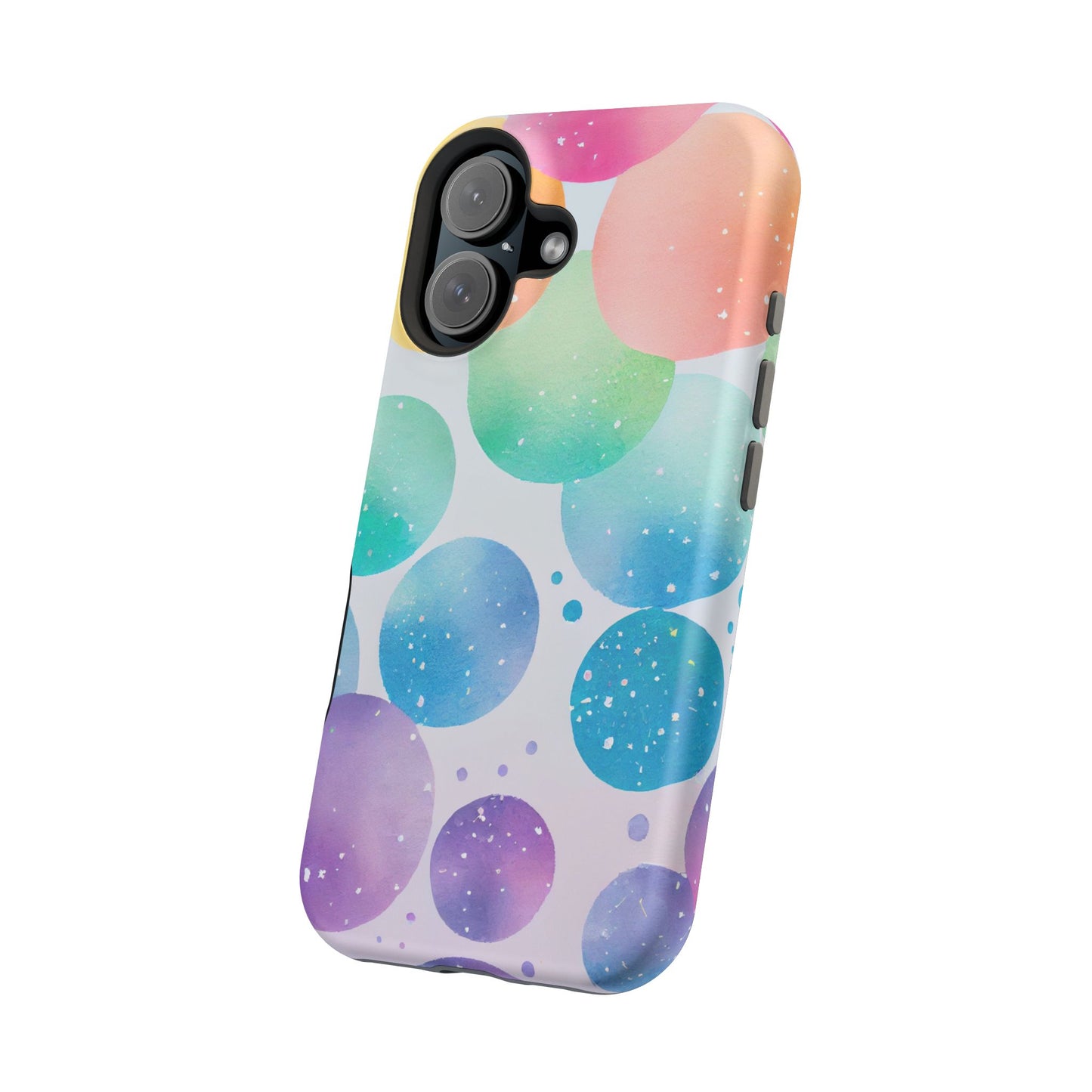 Pastel Galaxy Bubbles  MagSafe iPhone Case – Slim Design, Glossy Finish