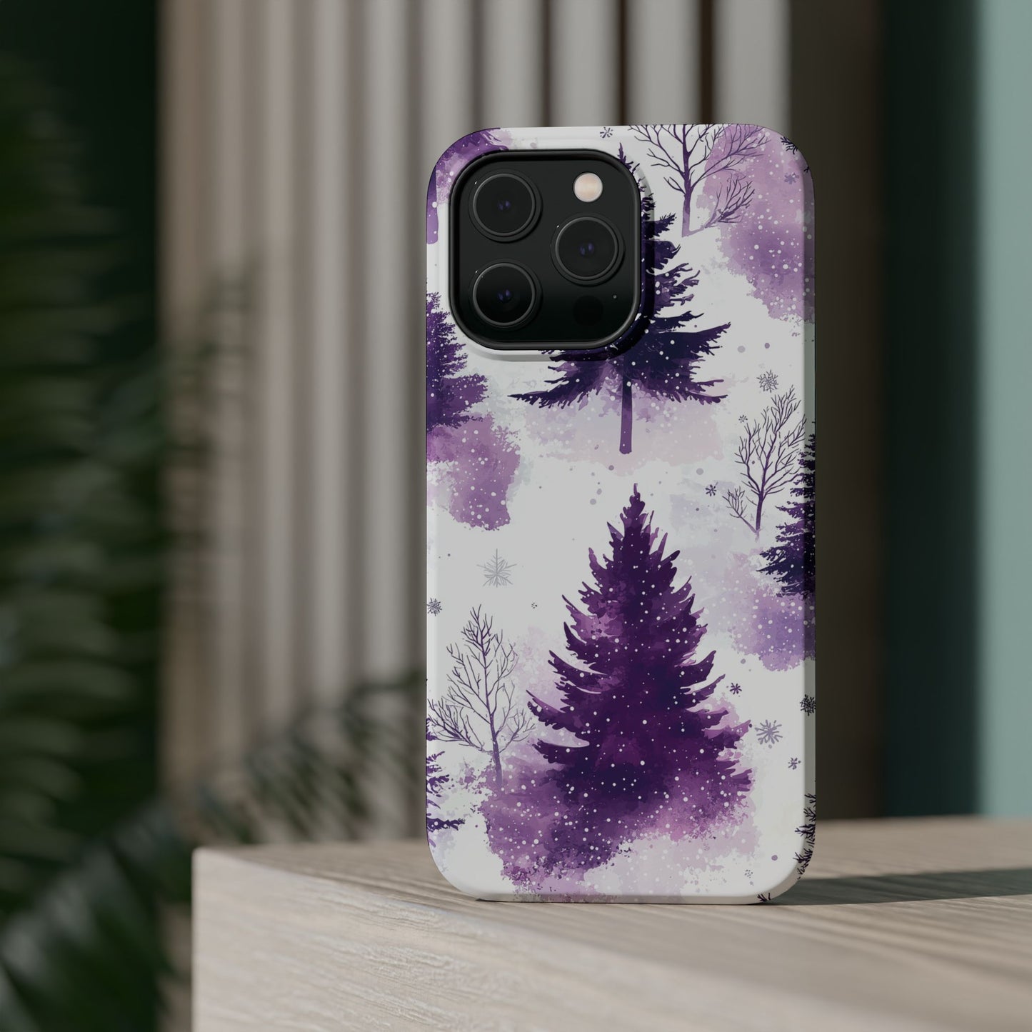 Purple Snowy Forest - MagSafe iPhone Series Case