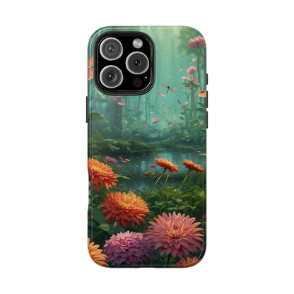 Enchanted Forest Dragonflies & Blossoms – iPhone Series Case