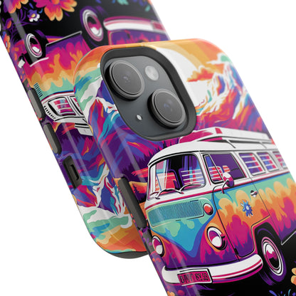 Groovy Floral Sunset Van – MagSafe iPhone Series Case