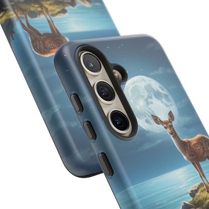 Enchanted Fawn Under the Moonlit Sky Samsung Galaxy Case