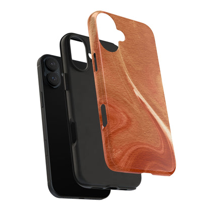 Earthy Terracotta Swirl MagSafe iPhone Case – Elegant Design with Magnetic Precision