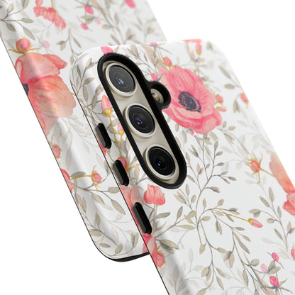 Pink Floral Watercolor Samsung Galaxy Case – Elegant Blossom Design