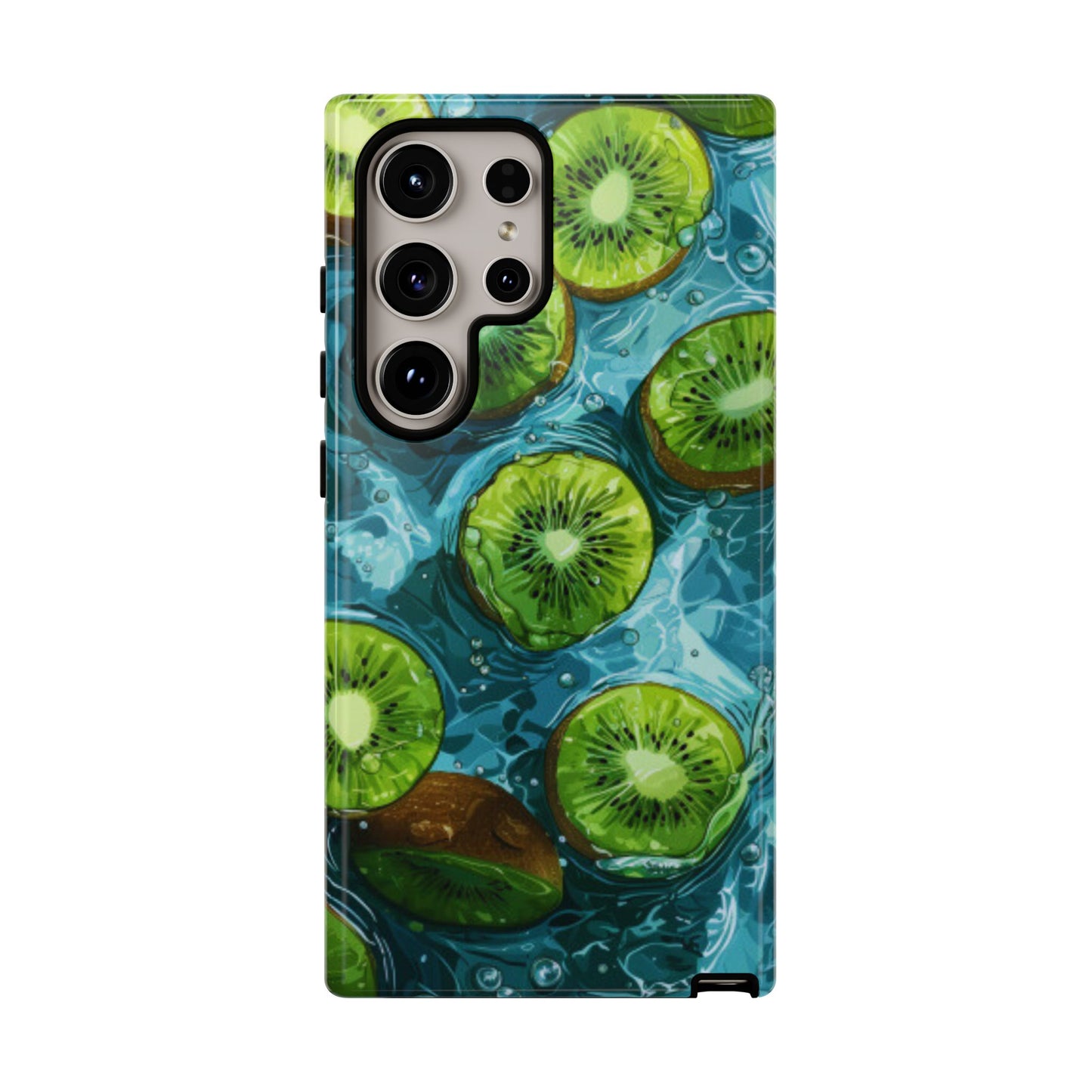 Tropical Kiwi Splash Samsung Galaxy  Case – Tough Dual-Layer, Vibrant Summer Design